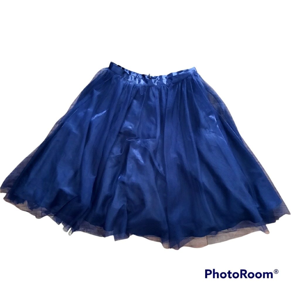 Marina Blue Tulle Skirt